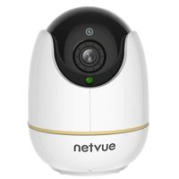 Pet Camera, Netvue 1080P Home Camera 2 Way Audio and Night Vision, Motion Detection, Compatible with Alexa Echo Show, Pet Monitor, Baby Camera with Cloud Storage (1080P Orbcam)