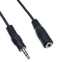 3.5mm Stereo Extension Cable, 3.5mm Male to 3.5mm Female, 25 Foot