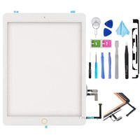 T Phael White Digitizer Repair Kit for 2017 iPad 9.7(A1822, A1823) Touch Screen Digitizer Replacement with Home Button + Tools Kit + PreInstalled Adhesive