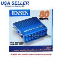 JENSEN A82 STEREO 2 CHANNEL 80 WATTS POWER AMPLIFIER