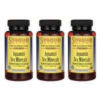 Swanson Aquamin Sea Minerals: Red Mineral Algae 60 Veg Capsules (3 Pack)