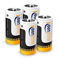 Rechargeable D Batteries, D Cell Rechargeable Batteries 10000mAh Ni-MH, Keenstone 1.2V High Capacity D Size Battery - 4-Pack