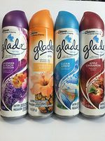 Glade Spray Collection 4 Flavors: Lavender & Peach Blossom, Hawaiian Breeze, Clean Linen & Apple Cinnamon.. by Glade