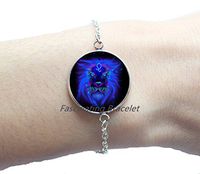 Twelve Constellations Lion seat Glass Bracelets Bracelet Fashion Women and Men Bracelet，AQ153