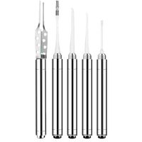 Miaomiaogo 5 in 1 Ear Cleaner LED Flashlight Ear Wax Removal Tool Children Kids Adult Earwax Pick Spoon Tweezers@Random Color