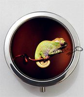 BlackKey Chameleon 3-Compartment Decorative Pocket Gift Box Case Organizer for Pill, Color 1 -2231