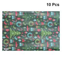 Toyvian Christmas Wrapping Paper Decorative Holiday Flower Book Wrapping Crafting Paper
