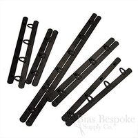 Black Spring Steel Corset Busks, 16"