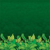 Jungle Foliage Backdrop Party Accessory (1 Count) (1/pkg) Pkg/6