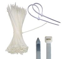 Cable Ties Self Locking Nylon Zip Ties with cable mount 8 Inch 200 Piece