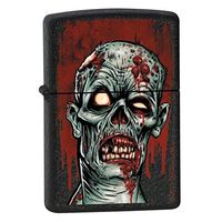 Zombie Head Black Crackle Lighter