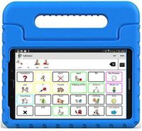 Speech Tablet All-in-1 AAC Symbols-Based (AAC Device) with 7 inch Galaxy Android Tablet, TalkTablet Speech app, Case (Choose from 7 Colors) for Autism or Aphasia, TOLL-Free Technical Support