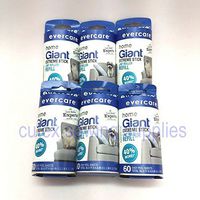 Evercare Giant Extreme Stick Lint Roller Remover, 60-Sheets Refill - 6 Rolls