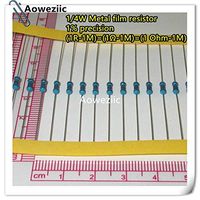 Maslin 100pcs 1/4W 1% Metal Film Resistor 1R-1M 100R 220R 330R 1K 1.5K 2.2K 3.3K 4.7K 10K 22K 47K 100K 6.8K 9.1K 1K5 2K2 3K3 4K7 ohm - (Value of Resistance: 7.5K)