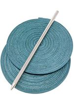 Highland Group, Baseball and Softball Glove Lace Kit, 2 Leather Laces, Leather Lacing Needle (Teal)