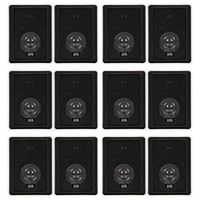 Acoustic Audio 151B Indoor Outdoor 2 Way Speakers 3600 Watt Black 6 Pair Pack 151B-6Pr