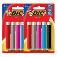 BIC Classic Lighter, Assorted Colors, 2 Packs of 5