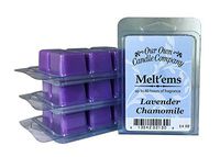 Our Own Candle Company Premium Wax Melt, Lavender Chamomile, 6 Cubes, 2.4 oz (4 Pack)