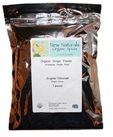 Organic Ginger in a 1 lb. recloseable Standup Pouch from New Naturals