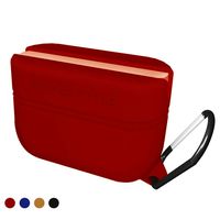 The Earbuds Silicone case for Sony WF-1000XM3, Leading Noise Canceling Truly Wireless Earbuds, Protection Pouch/Protective Silicone Skin Cover with Keychain,Soft/Scratchproof/Shockproof (Red)