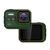 Outdoor Action Camera 4K 16MP IP68 33Ft Waterproof Sports Cam 2-inch IPS HD Screen 170 Degree Super Wide Angle Lens Car Camcorder 1050Mah Rechargable Battery (Green)