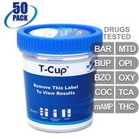 MiCare [50pk] - 10-Panel Multi Drug Test Cup (BAR/BUP/BZO/COC/mAMP/MTD/OPI/OXY/TCA/THC) #MI-TDOA-7104