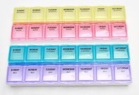 Ezy-Dose Deluxe Medtime Planner 7-Day Pill and Medication Organizer, 6-pack