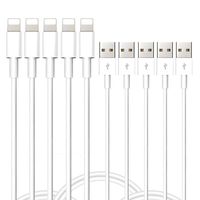 USB Cables, Pasyou 3FT (1M) Fast Charging Cable Syncing Charger Cords Durable Wires Data Lines Certified Compatible for Phone Xs Max XR X/ 8 Plus/ 7Plus/ 7/ 6s Plus/ 6 Plus/ 5s/ 5-5 Pack