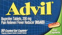 Advil 50s Size Ibuprofen Pain Relief Gel Caplets 