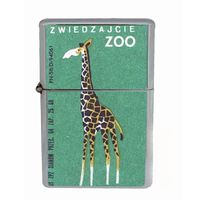 Retro Giraffe European Zoo Wind Proof Dual Torch Refillable Lighter D-158