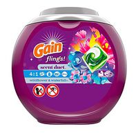 Gain Flings Scent Duet Laundry Detergent, Wildflower and Waterfall, 37 Count