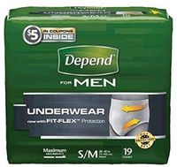 6913407PK - Depend Super Plus Absorbency Underwear for Men Large/X-Large