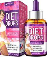 Diet Drops with L-Carnitine - Made in USA - Most Effective Fat Burner - 100% Natural Appetite Suppressant & Metabolism Booster - Weight Loss Drops with L-Arginine, L-Glutamine & Garcinia Cambogia