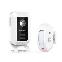 Motion Sensor Alarm, Wireless Home Security Driveway Alarm Welcome Entry Alert Chime for Business Store Motion Detector Alarm 32 Chimes / 4 Volume Levels/LED Indicator