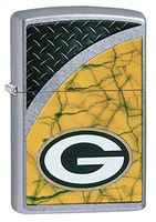 Zippo NFL Green Bay Packers Street Chrome Pocket Lighter