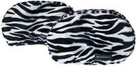 Crutch Caps Adults Underarm Crutch Pads, Black/White, Zebra, Large