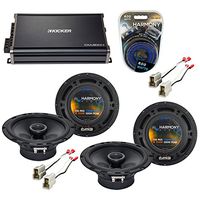 Compatible with Subaru Impreza WRX 2002-2005 OEM Speaker Upgrade Harmony (2) R65 & CXA300.4 Amp (Renewed)