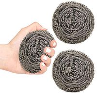 Sunday (3 Pack) Stainless Steel Scouring Pads Tough Cleaning Jobs Kitchen Dishes Pots Pans Ovens Tough Bathroom Cleaner