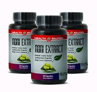 Pure noni Leaf Extract - NONI 8:1 Concentrate 500MG - Support The Central Nervous System (3 Bottles)