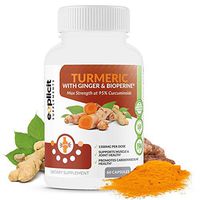 Premium Turmeric Curcumin with Ginger & BioPerine – Max Strength 1300mg - 60 Count - eXplicit Supplements