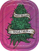 Smoke Arsenal Premium Small Rolling Tray"w33D Be Good" 7" x 5"