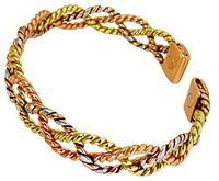 Solid Copper Womens Magnetic Cuff Bracelet Delia Medium with Gift Box