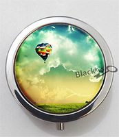 BlackKey Hot Air Balloon 3-Compartment Decorative Pocket Gift Box Case Organizer for Pill, Color 1 -1951