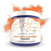 Cordyceps Mushroom Powder | 30 Grams | Cordyceps militaris | Organic Whole Fruiting Body Mushroom Extract | Supports Healthy Immune System