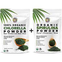 Earth Circle Organics Chlorella Superfood Powder (Combo Spirulina & Chlorella)