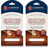 Guardsman Water Mark Remover Cloth - Erase White Rings & Haze Caused by Moisture and Heat - Reusable - 405200-2-Pack