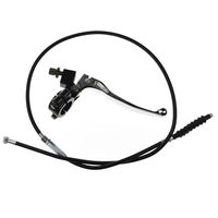 Minireen 7/8'' Handlebar Left Clutch Lever and Clutch Cable with Adjuster for for 50cc 70cc 90cc 110 cc 125cc Dirt Bikes Pit Bike
