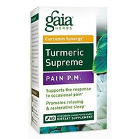Gaia Herbs Turmeric Supreme Pain P.M, 60 Ct (3 pack)