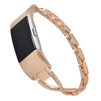 Homsta Replacement Stainless Steel Bracelets Watch Band WristStrap Compatible with Fitbit Charge 2