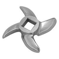 #12 Meat Grinder Blade Parts, Stainless Steel Cutting Blade for Electric Meat Grinder